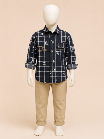 Printed Boys Casual Shirt