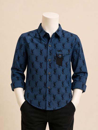 Printed Boys Casual Shirt