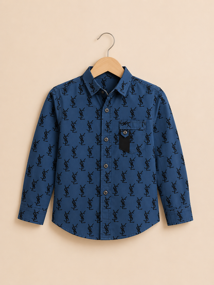 Printed Boys Casual Shirt