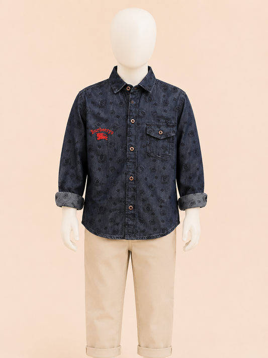 Printed Boys Casual Shirt