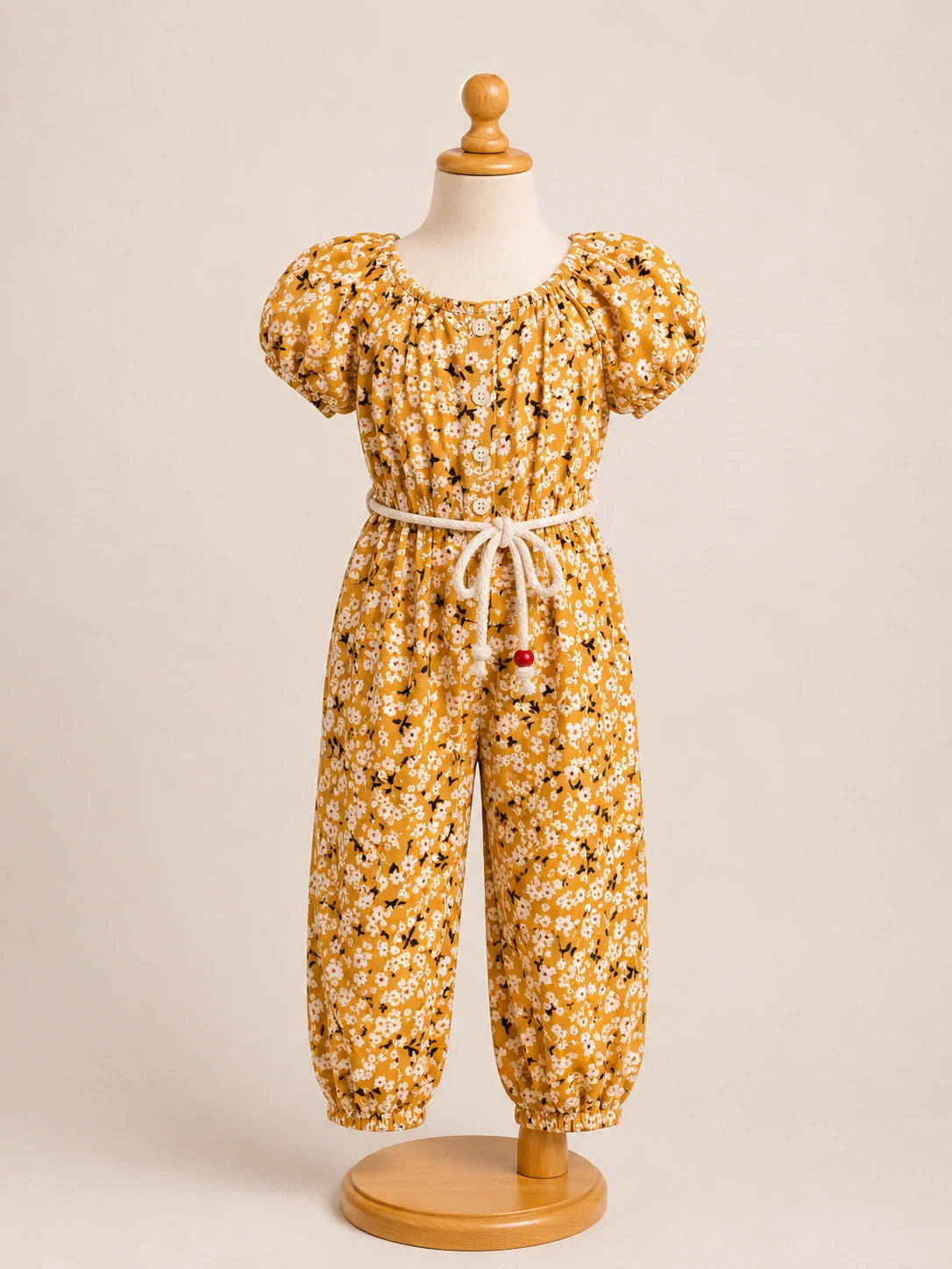 Girls Floral Jumpsuit