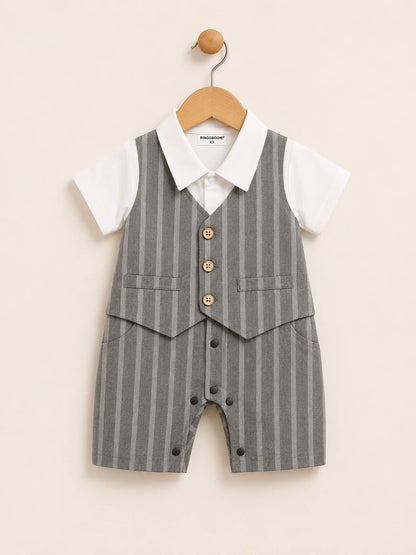 Boys Formal Romper Suit