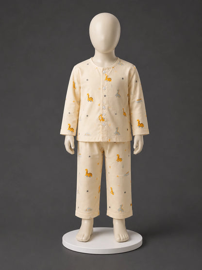 Baby Boys Cotton Night Suit / Kids Sleepwear Set