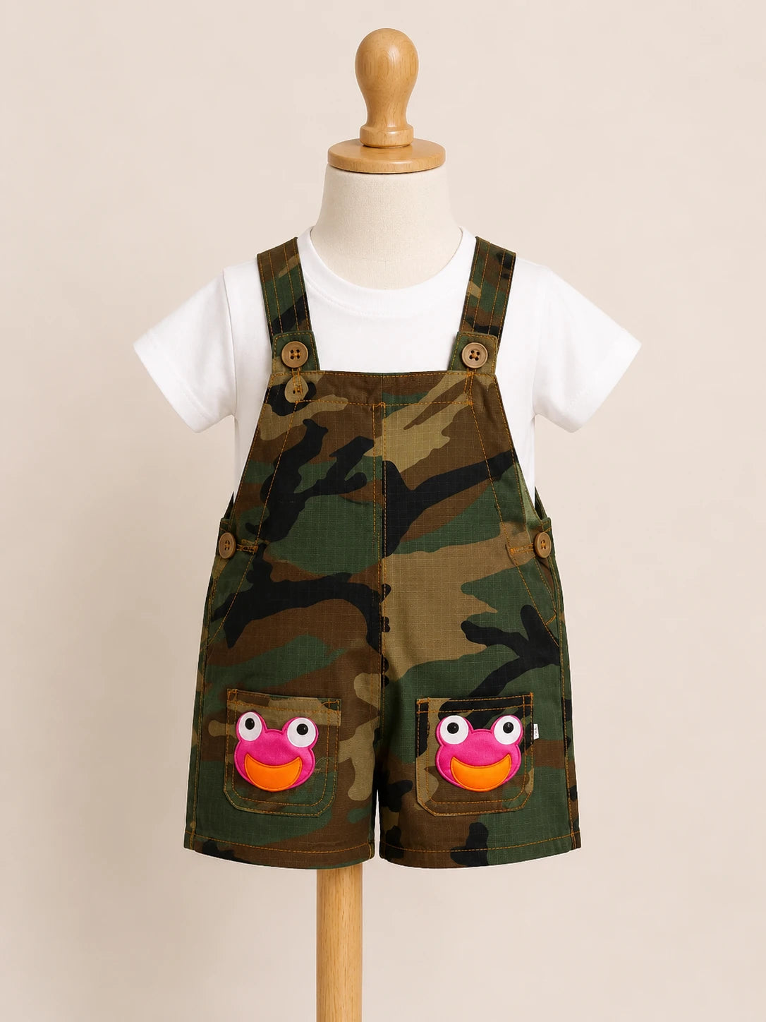Kids Camouflage Dungaree