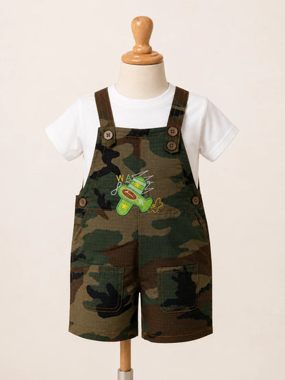 Kids Camouflage Dungaree