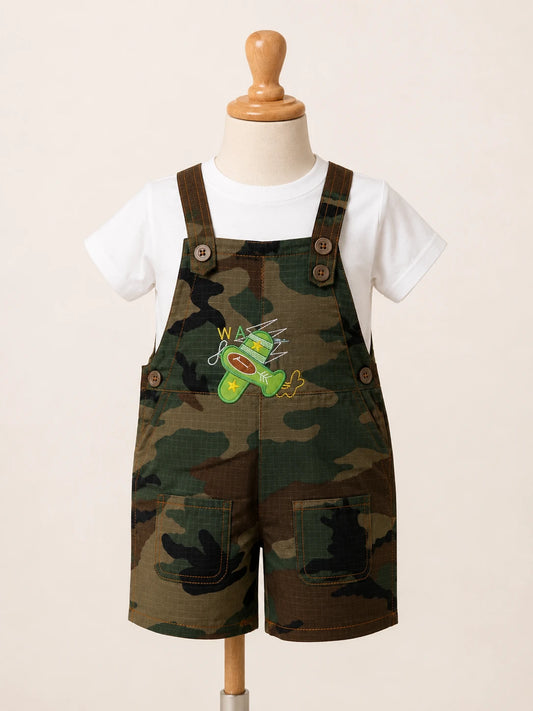 Kids Camouflage Dungaree