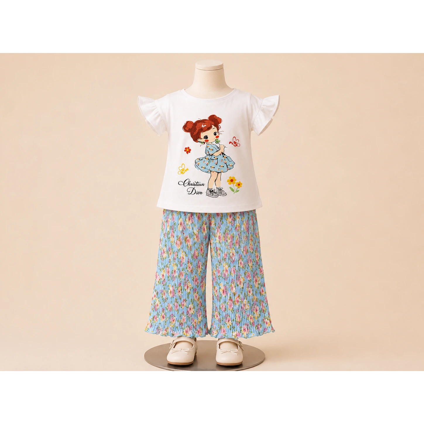 Stylish Girls Summer Top &amp; Plazo Set