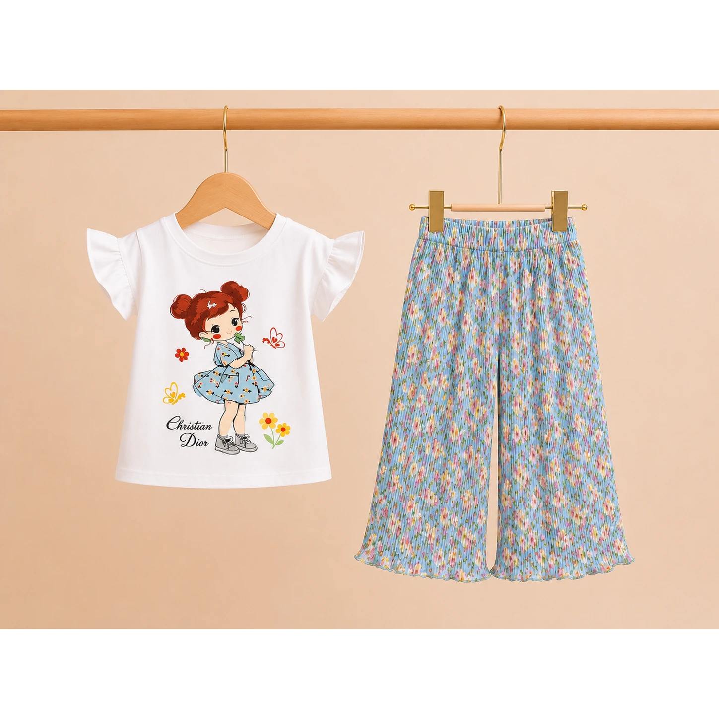 Stylish Girls Summer Top &amp; Plazo Set