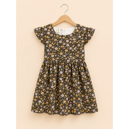 Girls Floral Printed Summer Frock