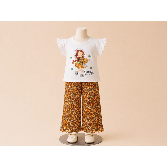 Stylish Girls Summer Top &amp; Plazo Set