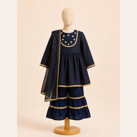 Girls Traditional – Elegant Navy Blue Suit