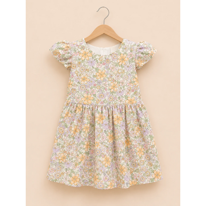 Girls Floral Printed Summer Frock