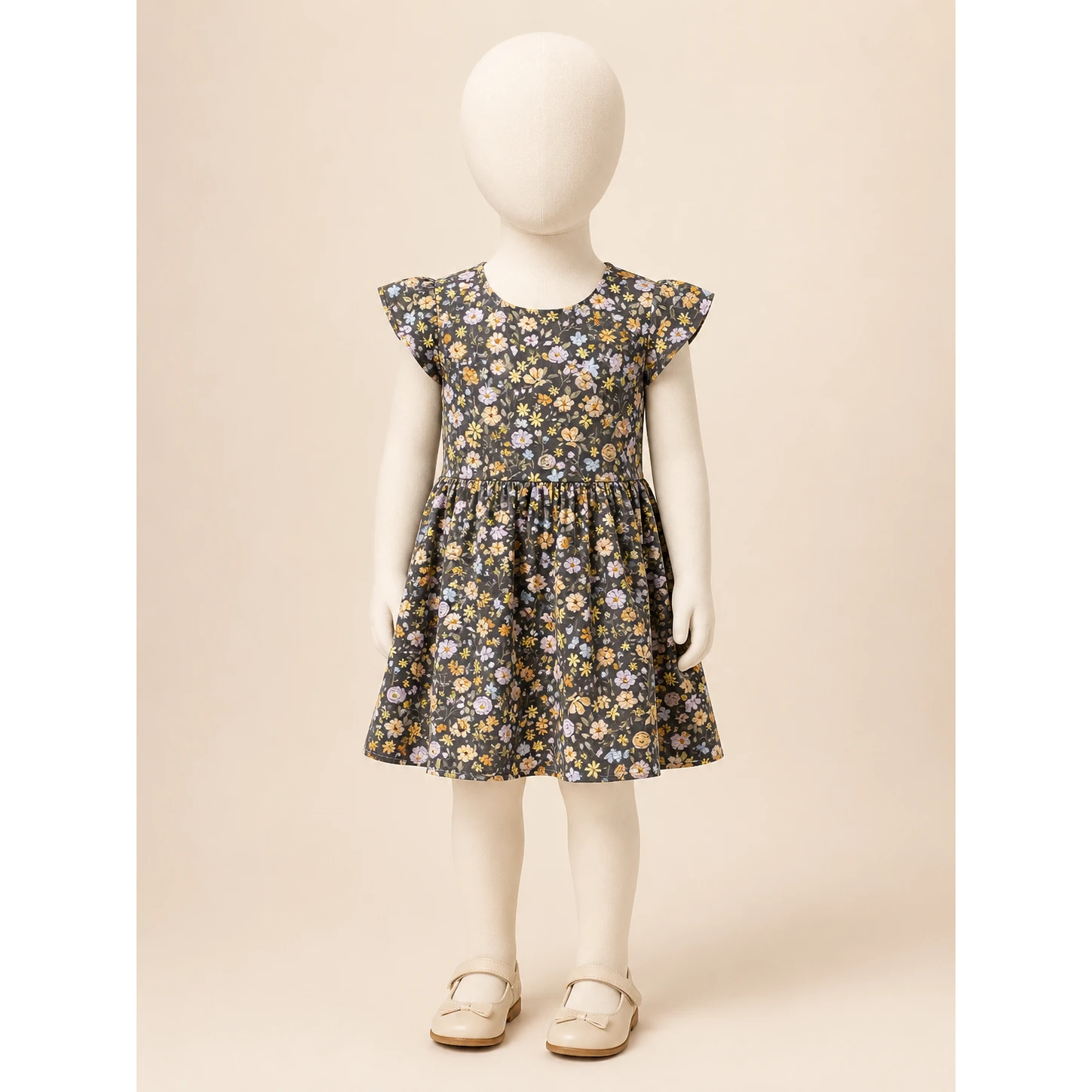 Girls Floral Printed Summer Frock