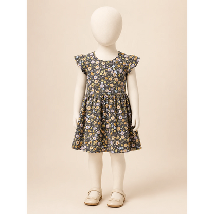 Girls Floral Printed Summer Frock
