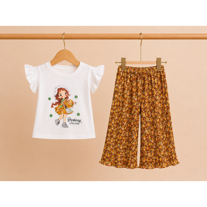 Stylish Girls Summer Top &amp; Plazo Set