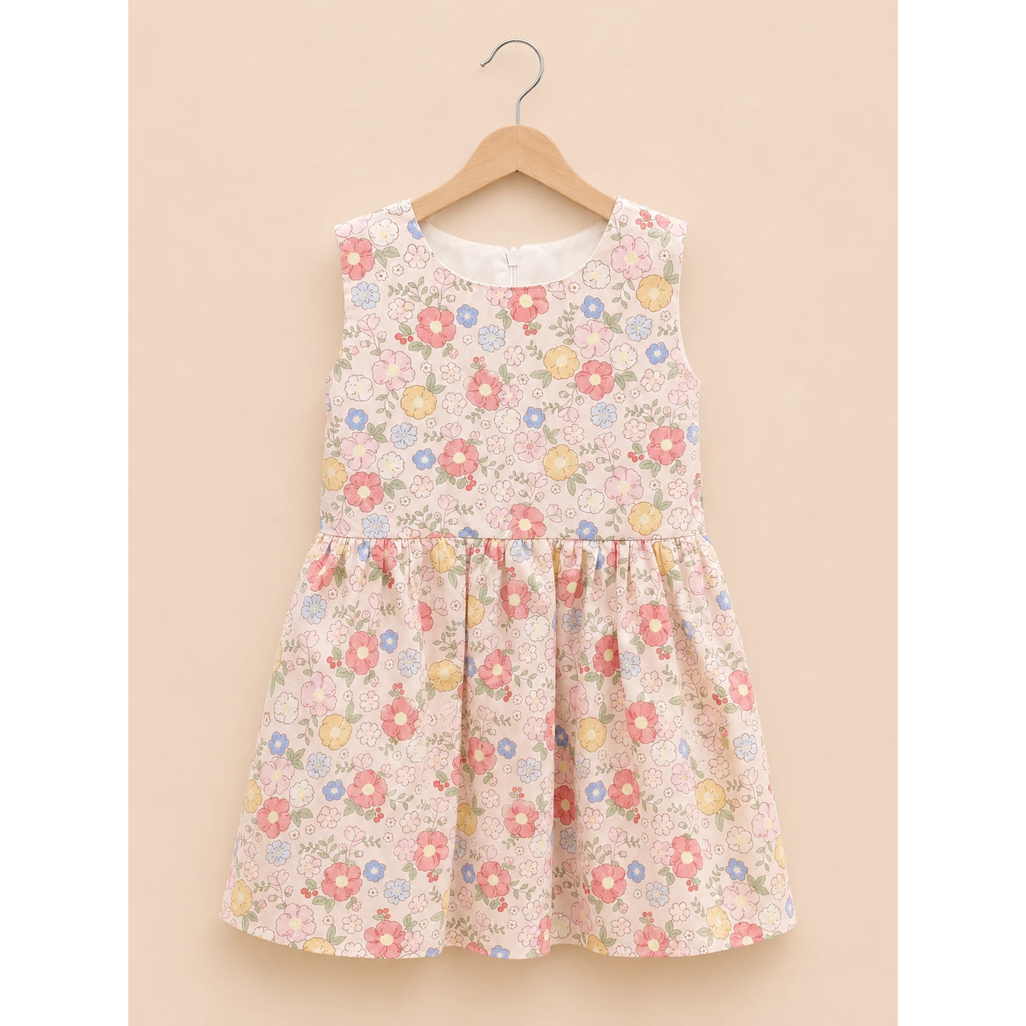 Girls Floral Printed Summer Frock