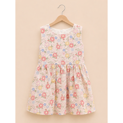 Girls Floral Printed Summer Frock