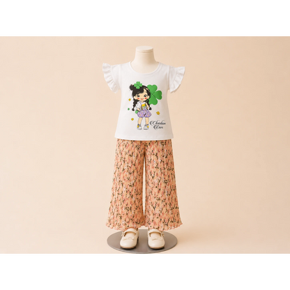 Stylish Girls Summer Top &amp; Plazo Set