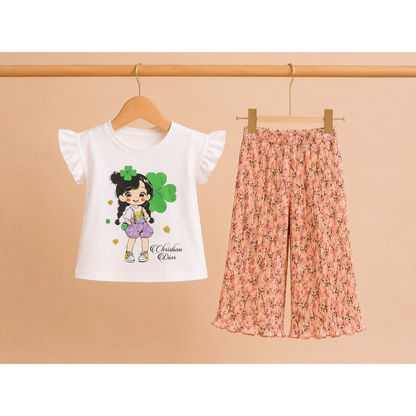 Stylish Girls Summer Top &amp; Plazo Set