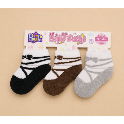 Baby Socks Pack – Soft Comfortable 3 Pair Set