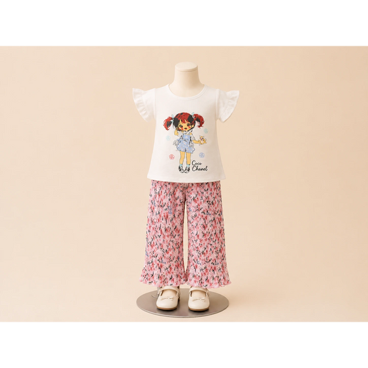 Stylish Girls Summer Top &amp; Plazo Set