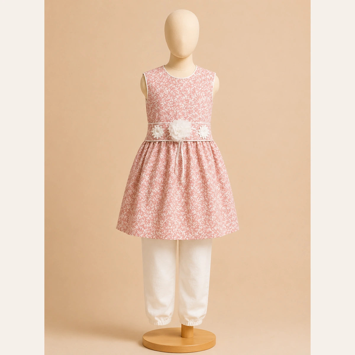 Girls Traditional– Elegant Pink Peplum Style Suit