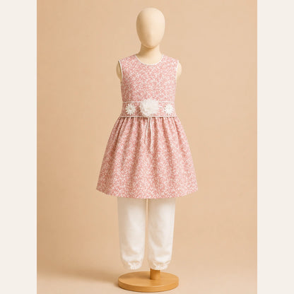 Girls Traditional– Elegant Pink Peplum Style Suit