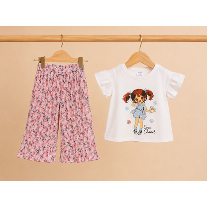 Stylish Girls Summer Top &amp; Plazo Set
