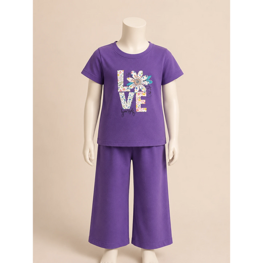 Girls Printed Co-Ord Set