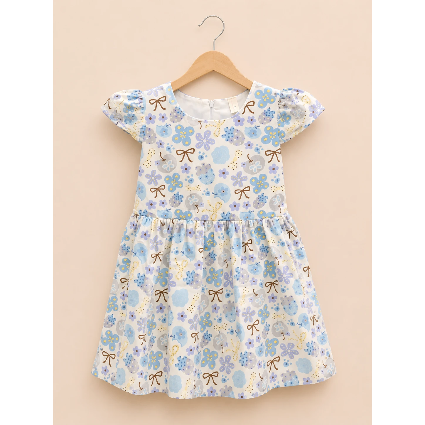 Girls Floral Printed Summer Frock